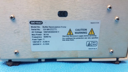 Bio-Rad Buffer Recirculation Pump Variable Speed