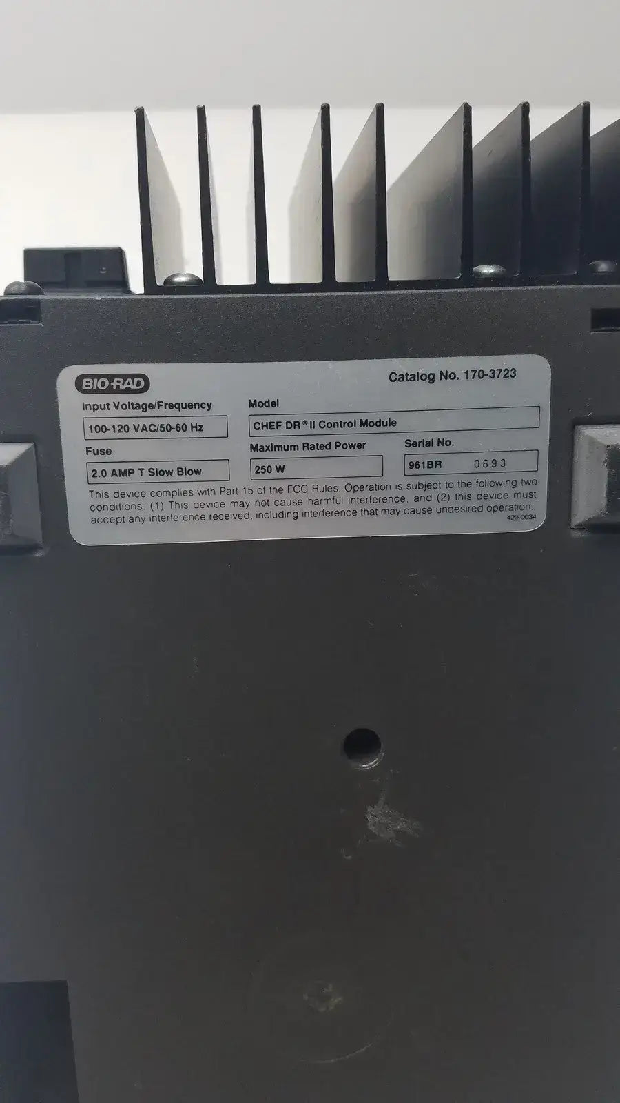 Bio-Rad Chef-DR II Control Module 250W Serial No 961BR - Electrophoresis