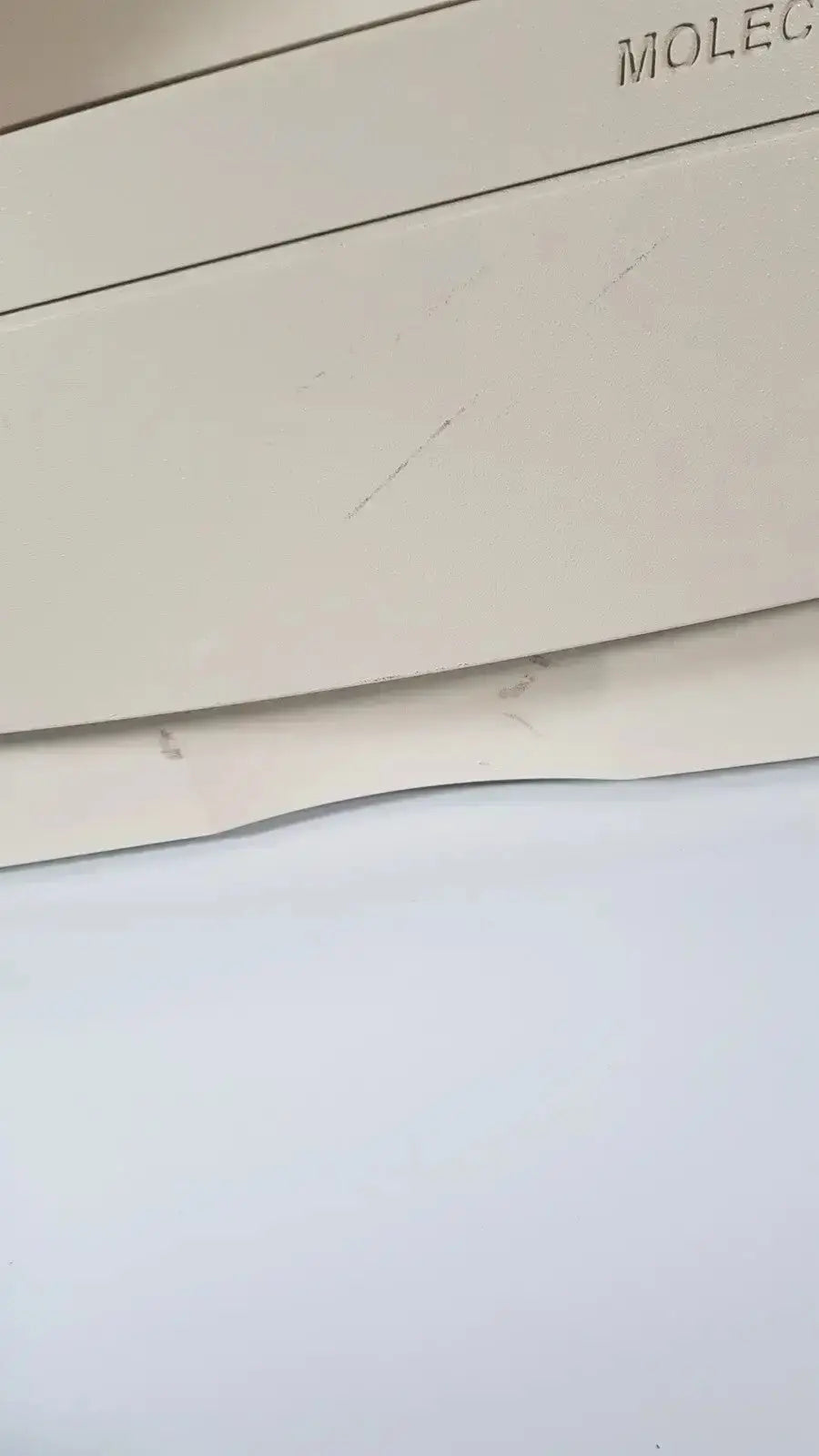 Beige leather folder with embossed molec branding for bio rad molecular imager fx product use