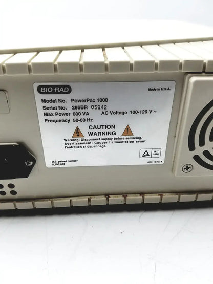 Bio-Rad PowerPac 1000 Electrophoresis HV High Voltage Power Supply