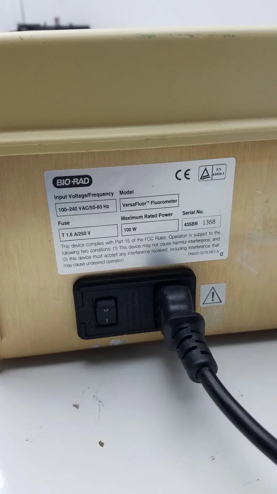 Bio Rad VersaFluor Fluorometer 435BR