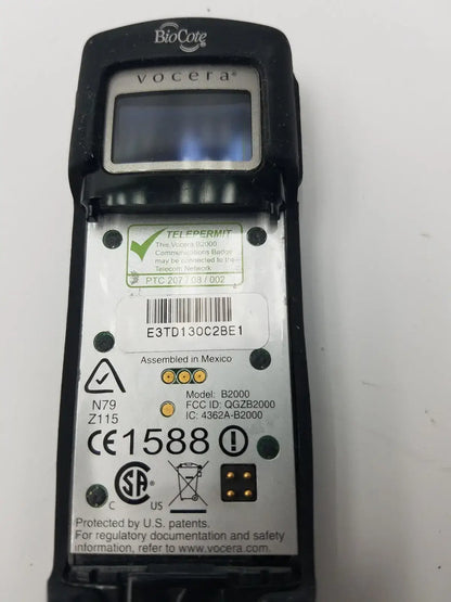 BioCote Vocera Model B2000 Badge - Medical Communication Device
