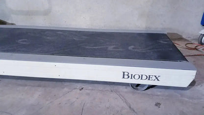 White and black biodex gait trainer ii treadmill platform with a matte finish designed for rehabilitation training