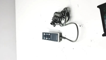 Black and gray bosch remote controller with coiled cord for biodex ultrasound table ultrasound table remote