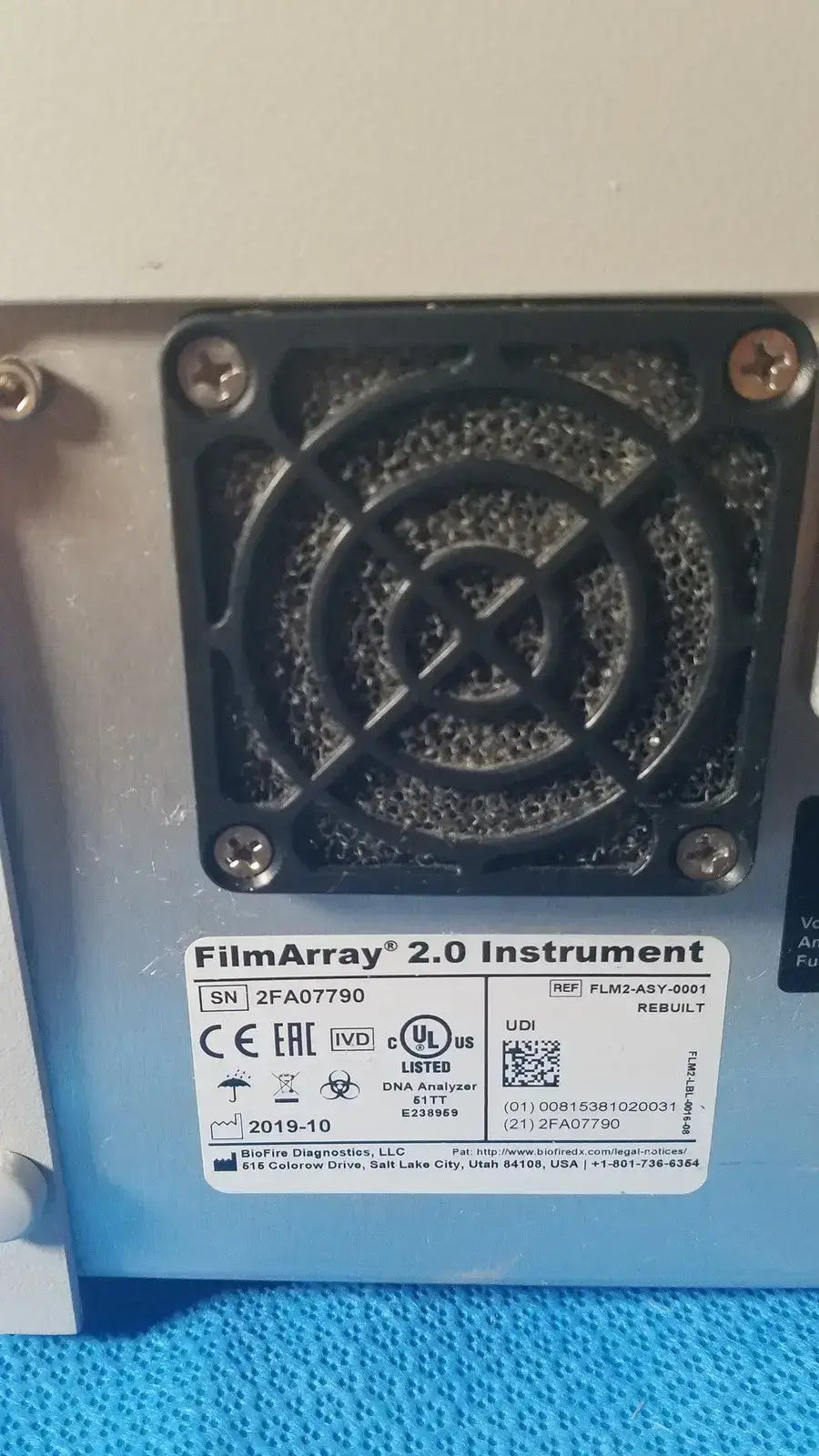 BioFire FilmArray 2.0 Instrument FLM2-ASY-0001 - Molecular Diagnostic