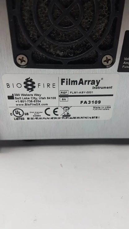 BioFire FilmArray FLM1-ASY-0001 PCR System Rapid Patient Molecular Testing Unit