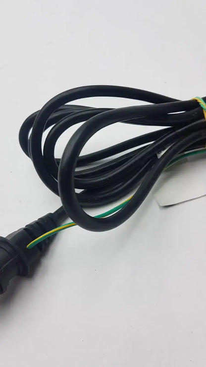 Black Power Cord Cable Plug 3 Poles Male with Female - Splitter