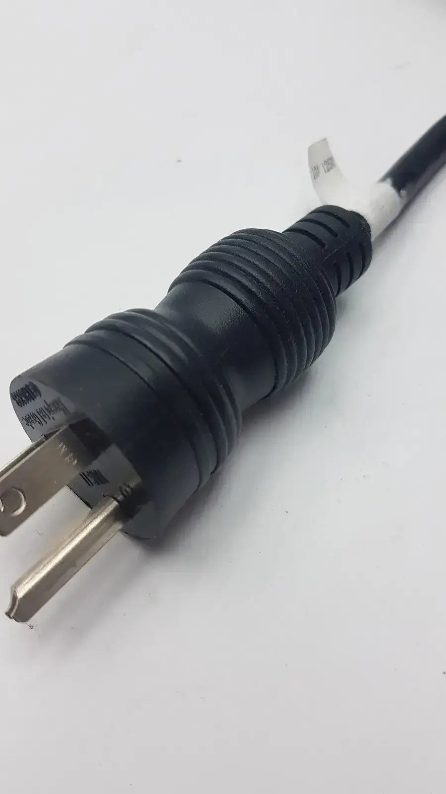Black Power Cord Cable Plug 3 Poles Male with Female - Splitter