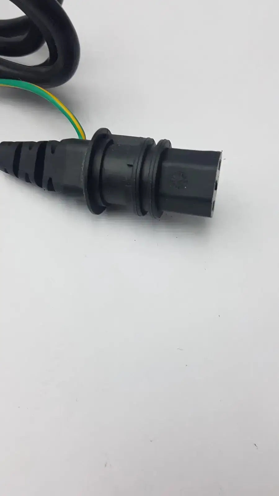 Black Power Cord Cable Plug 3 Poles Male with Female - Splitter