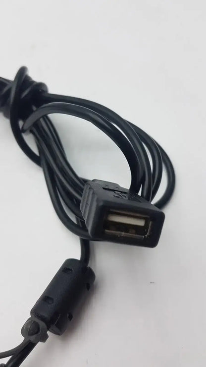 Black USB Cable with 2 Port - Y-Splitter