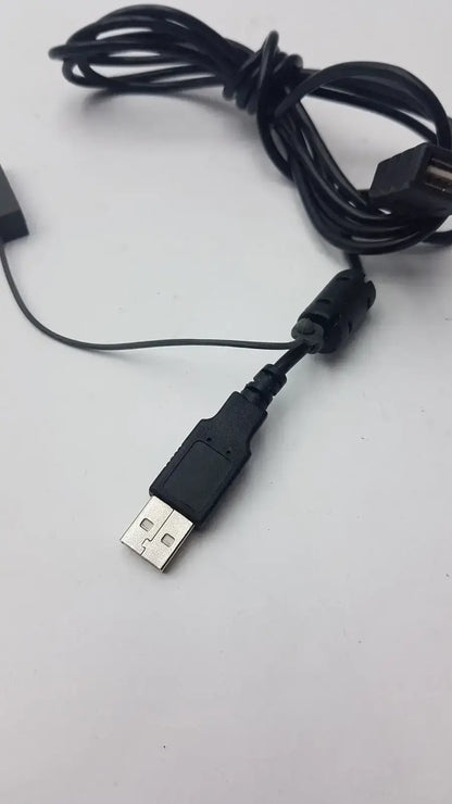Black USB Cable with 2 Port - Y-Splitter