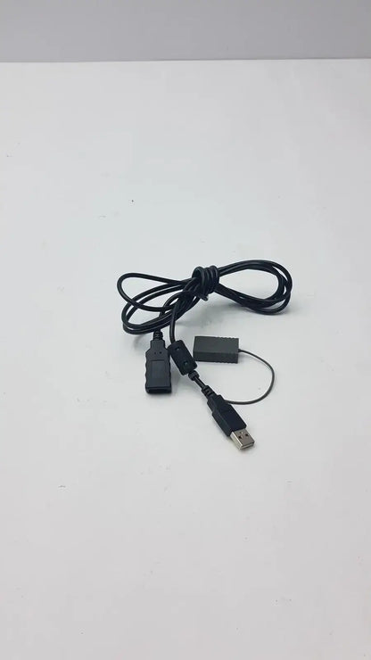 Black USB Cable with 2 Port - Y-Splitter