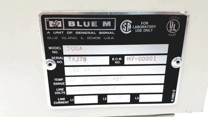 Blue M Electric Co. 100A Dry type Bacteriological Incubator Gravity Convection - Laboratory