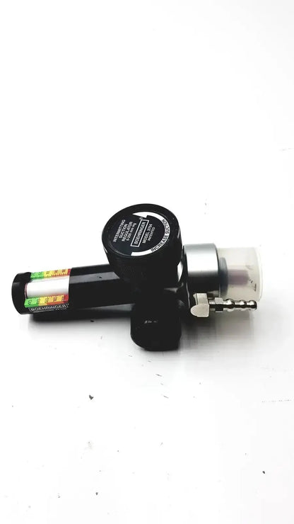 Black and silver boehringer 3704 platinum series suction regulator with clear pressure gauge used medical equipment for sale