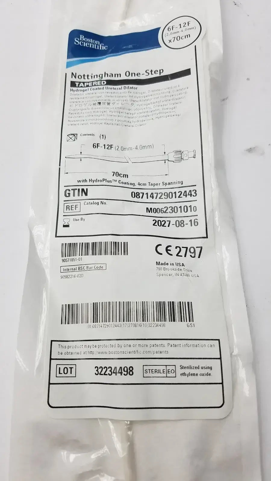 Boston Scientific 230-101 Notiingham One-Step Taperred - Ureteral Dilator