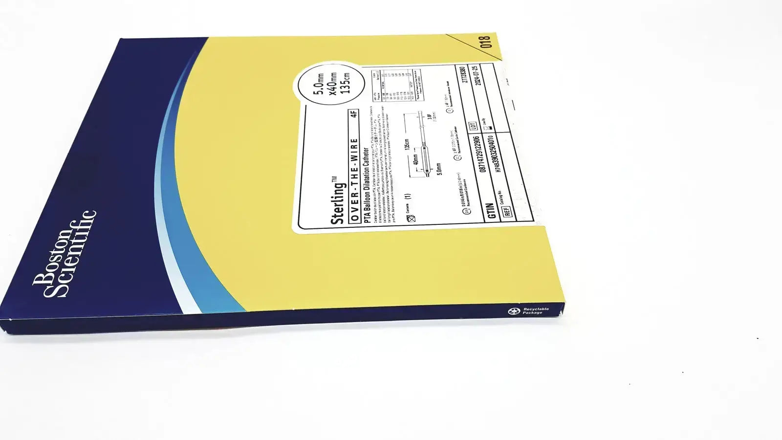 Boston Scientific H74939032504010 Sterling Over The Wire 4F - Balloon Dilatation Catheter