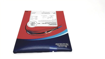 Boston Scientific Mustang OTW 7F stent in red and blue box with black wire visible for vascular intervention