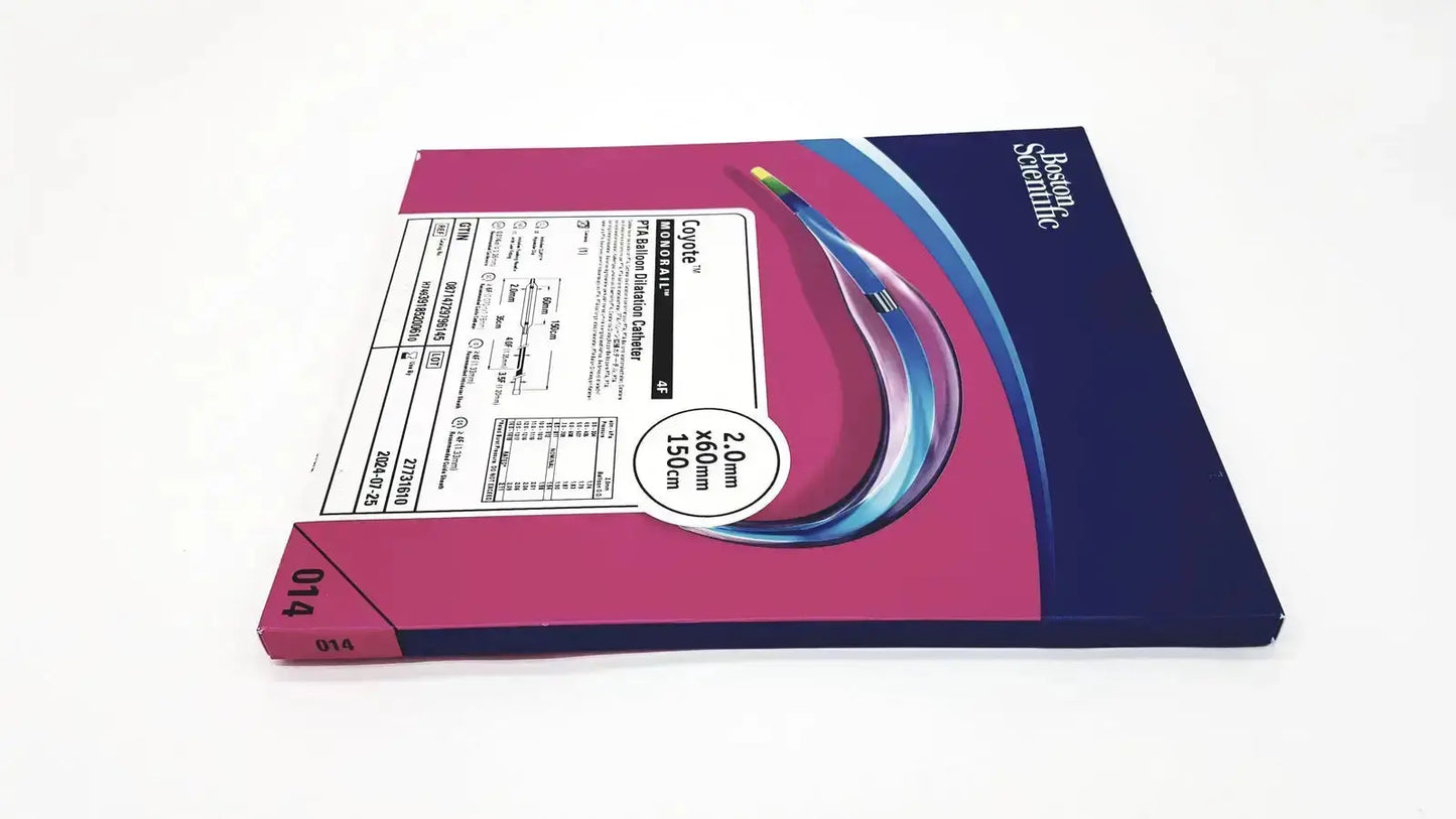 Product box for boston scientific pta balloon dilatation catheter with cryote airway management system by becton dickinson scientific
