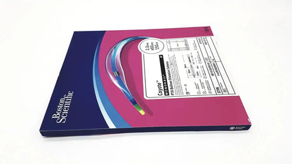 Boston scientific pta balloon dilatation catheter in vibrant pink and navy blue packaging with catheter illustration