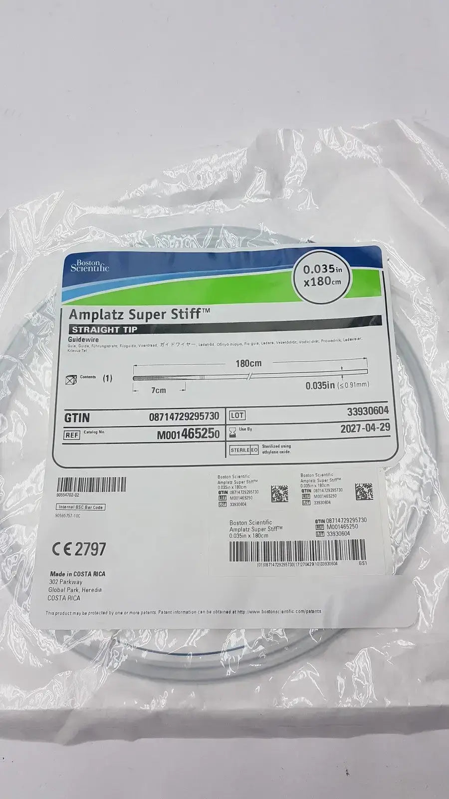 Boston Scientific Ref 46525 Ampllatz Super Stiif - Guidewire