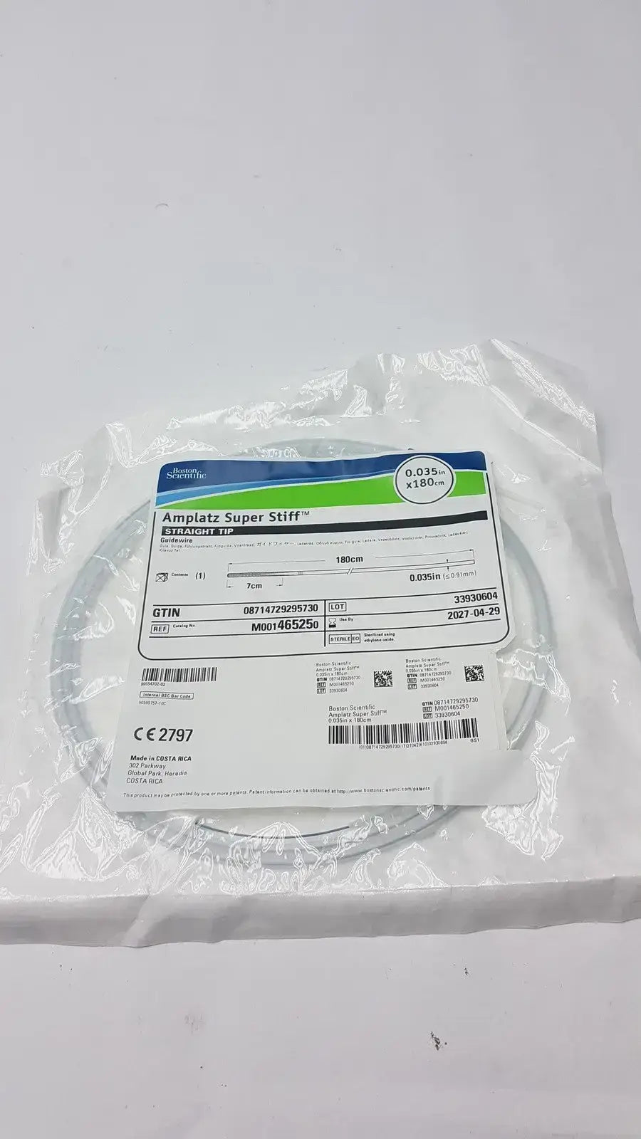 Boston Scientific Ref 46525 Ampllatz Super Stiif - Guidewire