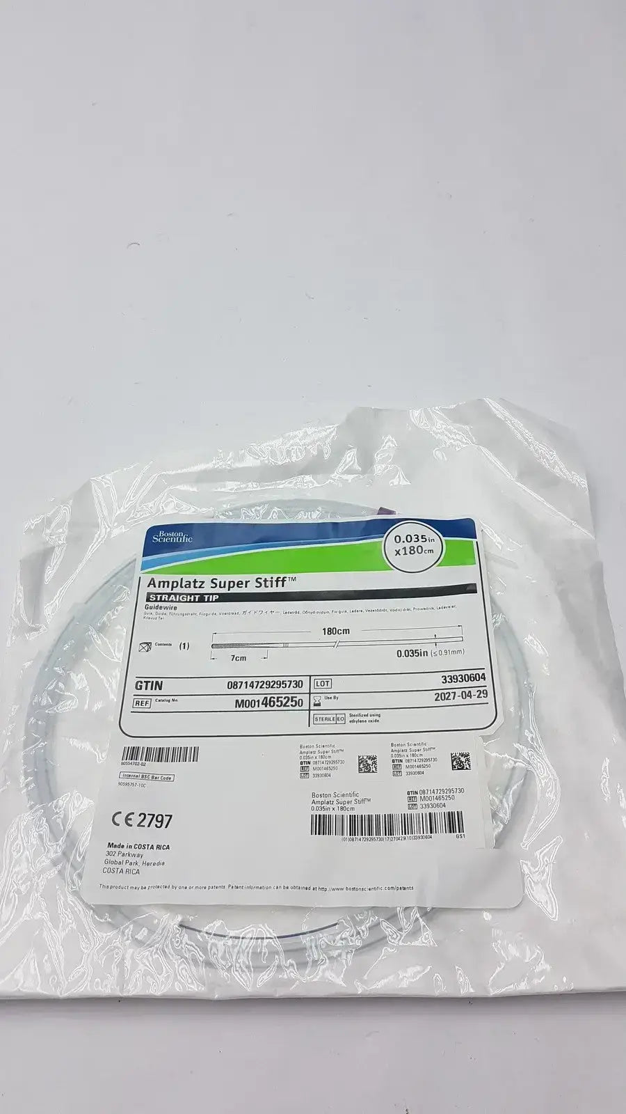 Boston Scientific Ref 46525 Ampllatz Super Stiif - Guidewire