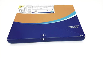 Blue and orange cardboard box of boston scientific rubicon 18 support catheter with g-bbha2-2c branding