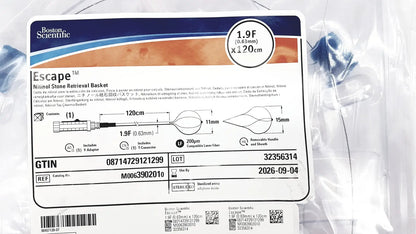 Boston Scientific Zero Tip Nitinol Retrieval Basket 2.4f X 120cm M0063902010 - Stone