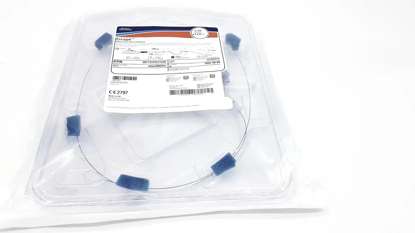 Boston Scientific Zero Tip Nitinol Retrieval Basket 2.4f X 120cm M0063902010 - Stone