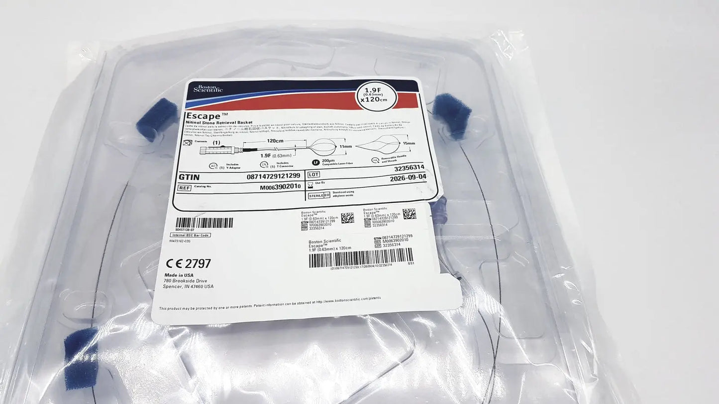 Boston Scientific Zero Tip Nitinol Retrieval Basket 2.4f X 120cm M0063902010 - Stone