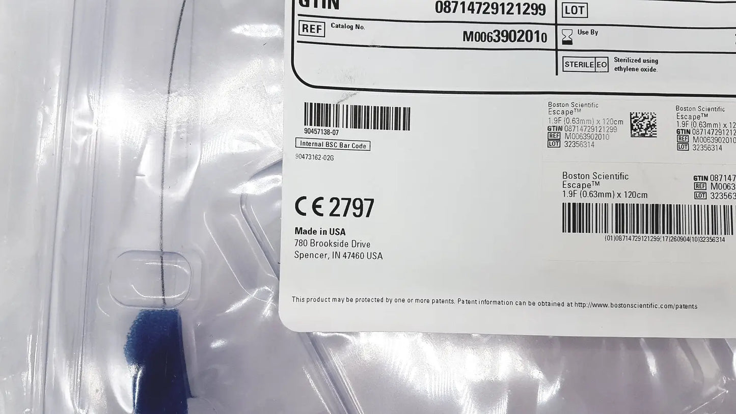 Boston Scientific Zero Tip Nitinol Retrieval Basket 2.4f X 120cm M0063902010 - Stone