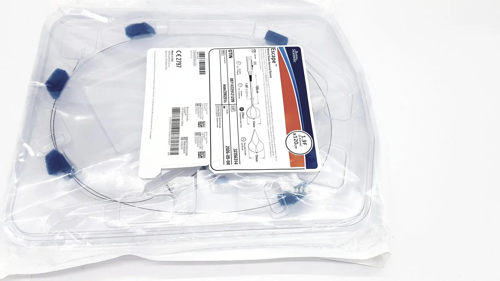 Boston Scientific Zero Tip Nitinol Retrieval Basket 2.4f X 120cm M0063902010 - Stone