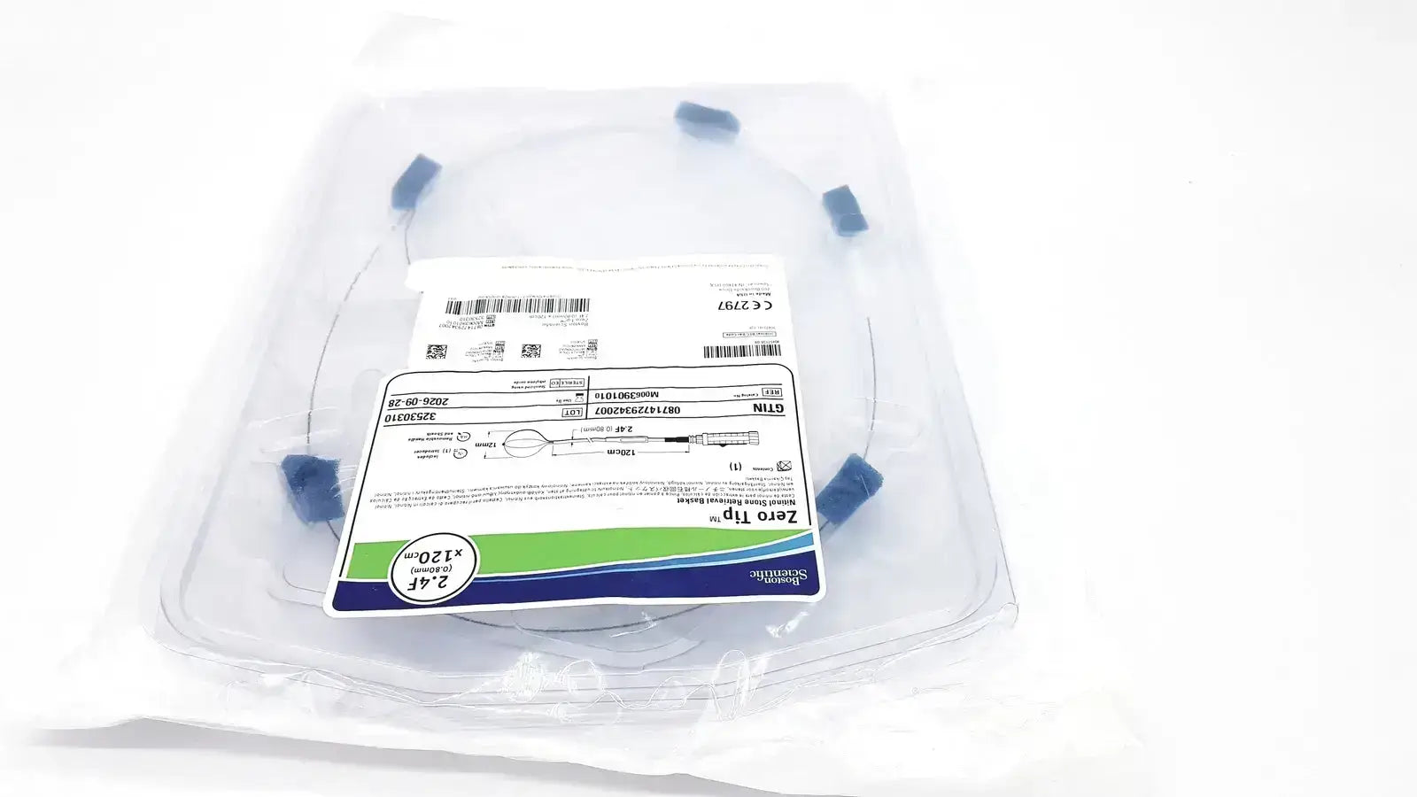 Boston Scientific Zero Tip Nitinol Retrieval Basket 2.4f X 120cm Ref. M00639010