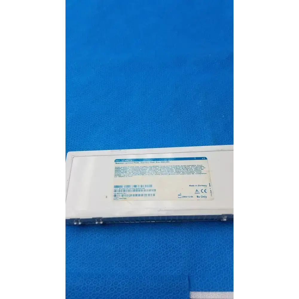 Bowman Lacrimal Probe Stainless Steel Size 000/000 Ref 3740074