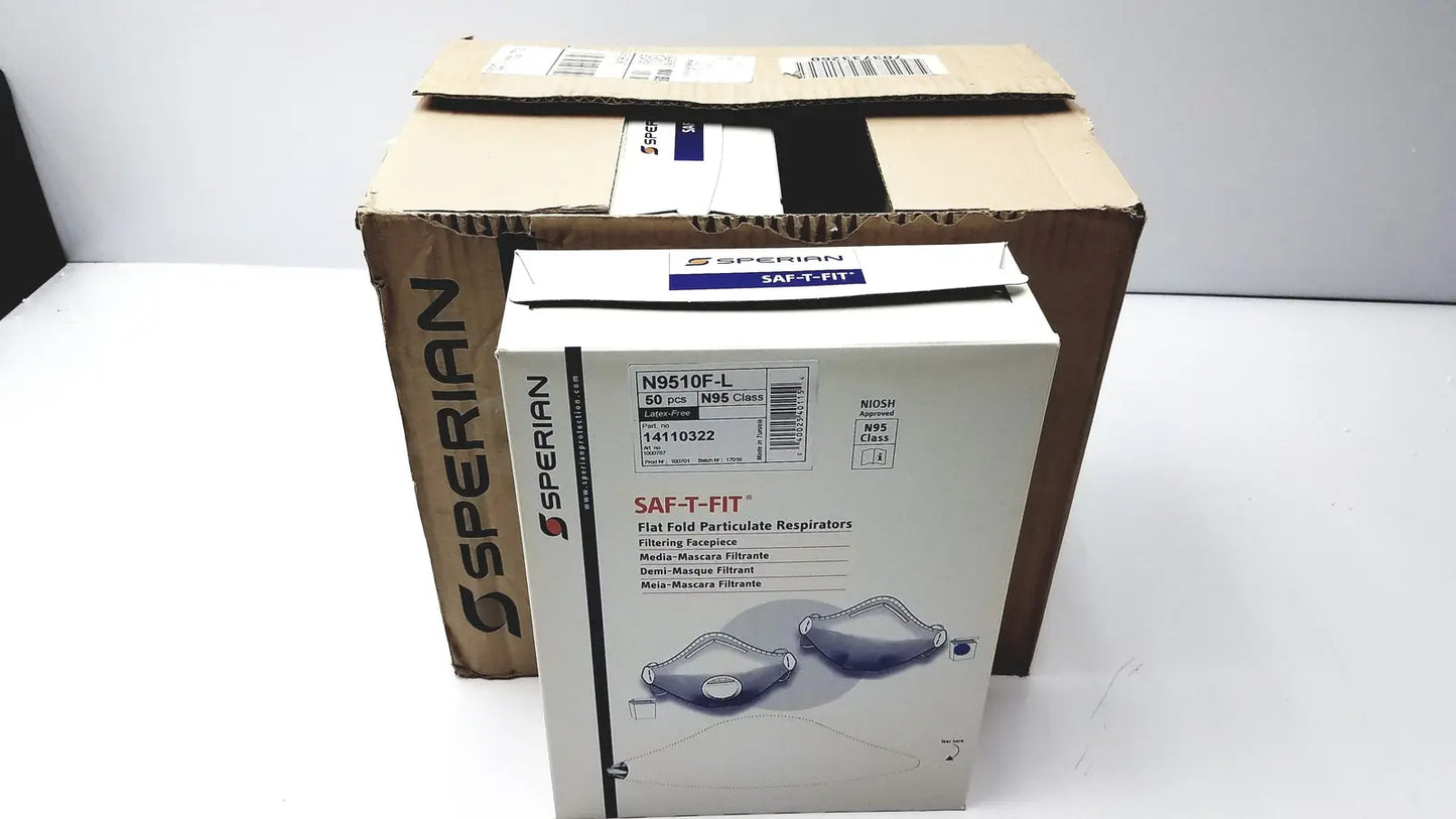 Boxes Sperian 14110322 SAF-T-FIT N9510F Flat Fold Respirators