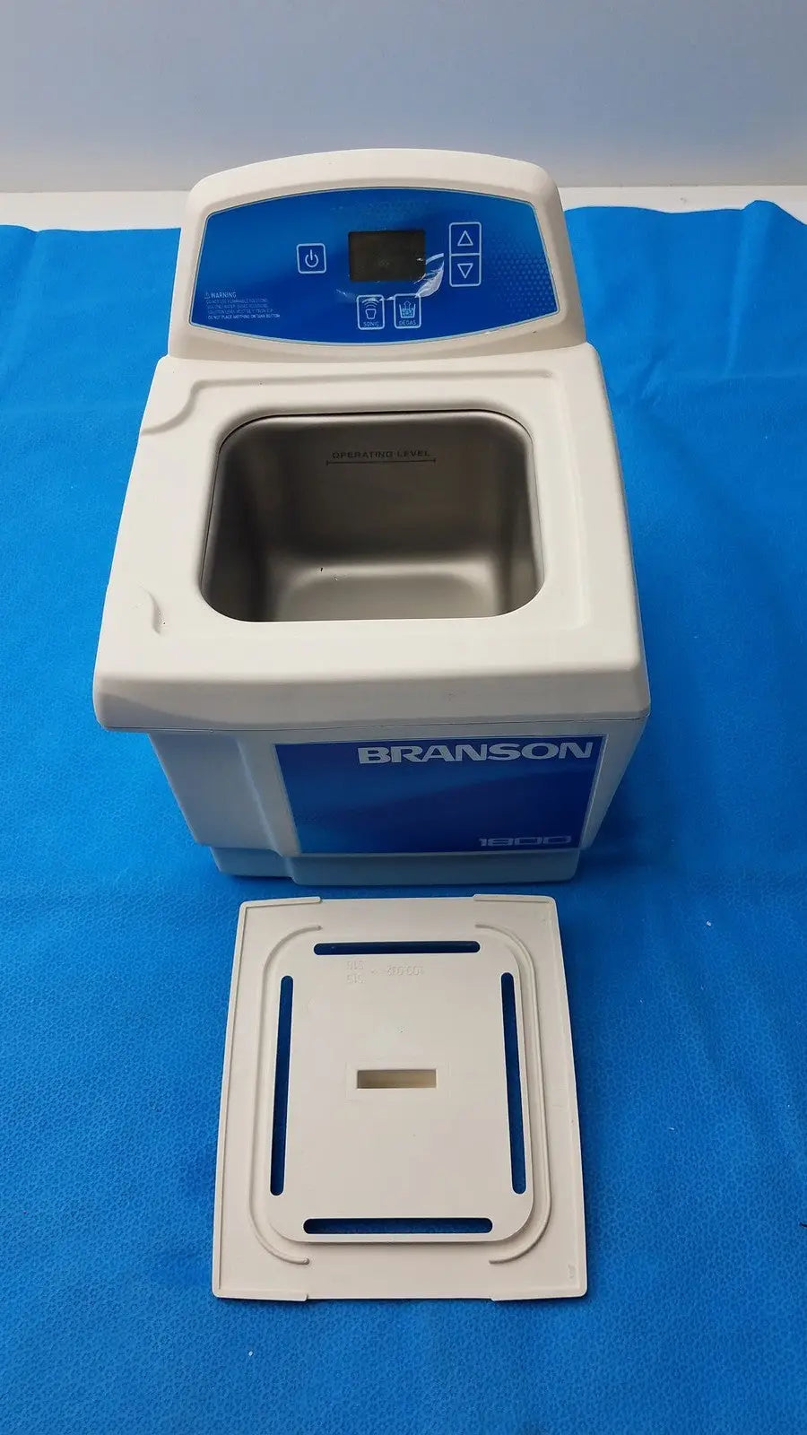 Branson Ultrasonic Cleaner 0.75 Gallon Tank Mechanical Timer Reliable