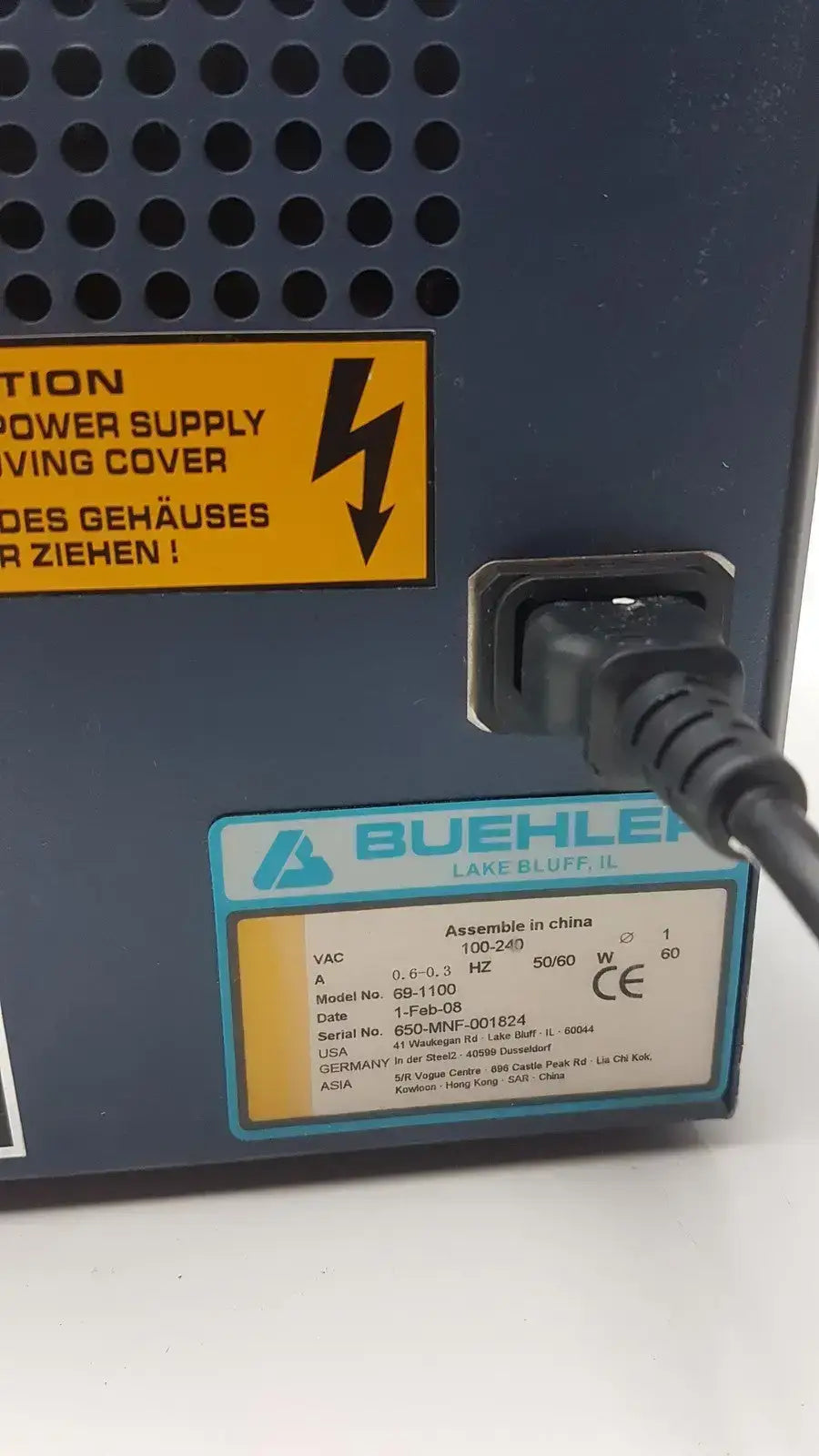Buehler Minimet 1000 Grinder Polisher Model No 69-1100 - Laboratory Grinder/Polisher