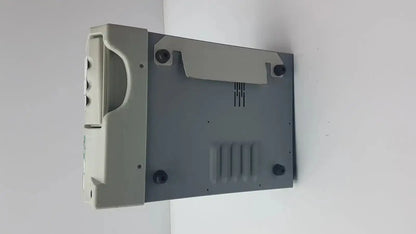 Gray plastic rectangular buffalo filter virovac esu laser surgical smoke evacuation device with ventilation slots and rubber feet