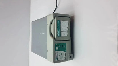 Gray buffalo filter virovac dkvv-120 esu laser smoke evacuation device with green control panel and three circular buttons