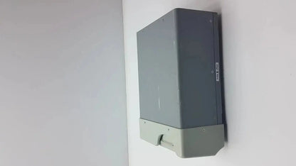 Gray rectangular wall-mounted buffalo filter virovac smoke evacuation device with visible screws and lighter gray base