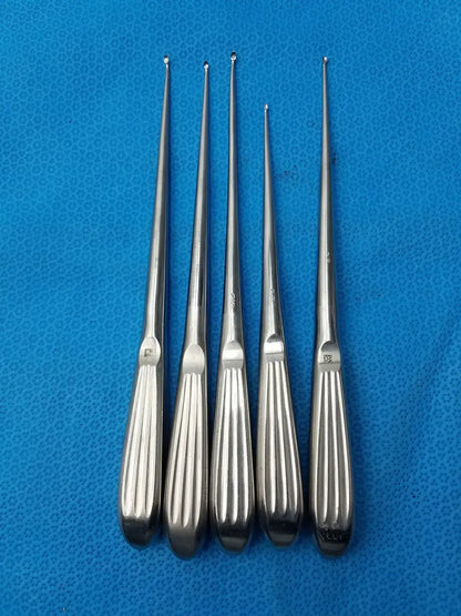Buggles R-2822 Spratt Bone Curette Stainless Surgical Orthopedic - Lot of 5