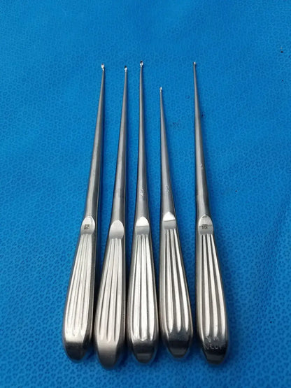 Buggles R-2822 Spratt Bone Curette Stainless Surgical Orthopedic - Lot of 5