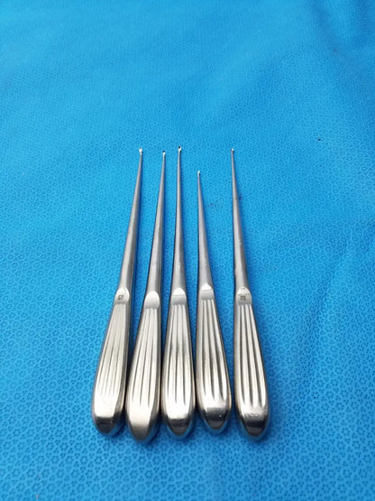 Buggles R-2822 Spratt Bone Curette Stainless Surgical Orthopedic - Lot of 5