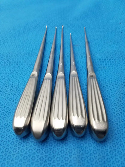 Buggles R-2822 Spratt Bone Curette Stainless Surgical Orthopedic - Lot of 5