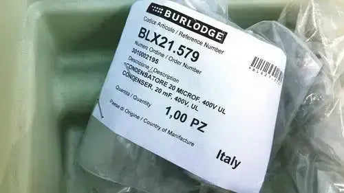 Burlodge multigen ii blm52 condenser capacitor 20 mf 400v in clear plastic packaging from italy for returned items