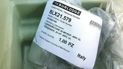 Burlodge multigen ii blm52 condenser capacitor 20 mf 400v in clear plastic packaging from italy for returned items