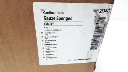 Cardinal Health Gauze Sponges Curity 2556G Pack of 200 x 20