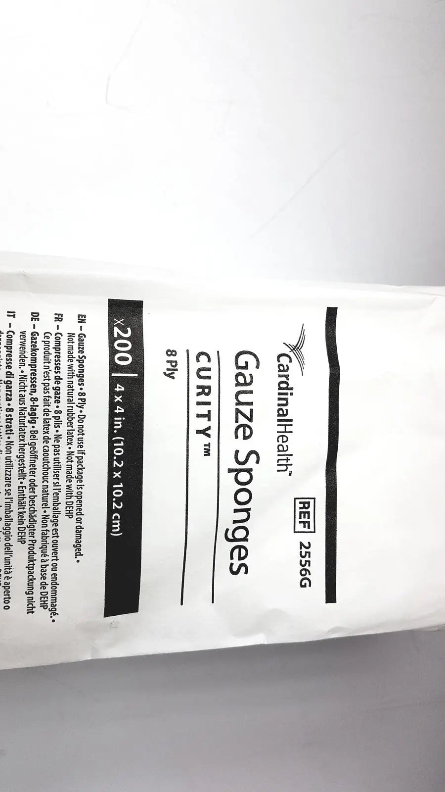 Cardinal Health Gauze Sponges Curity 2556G Pack of 200 x 20