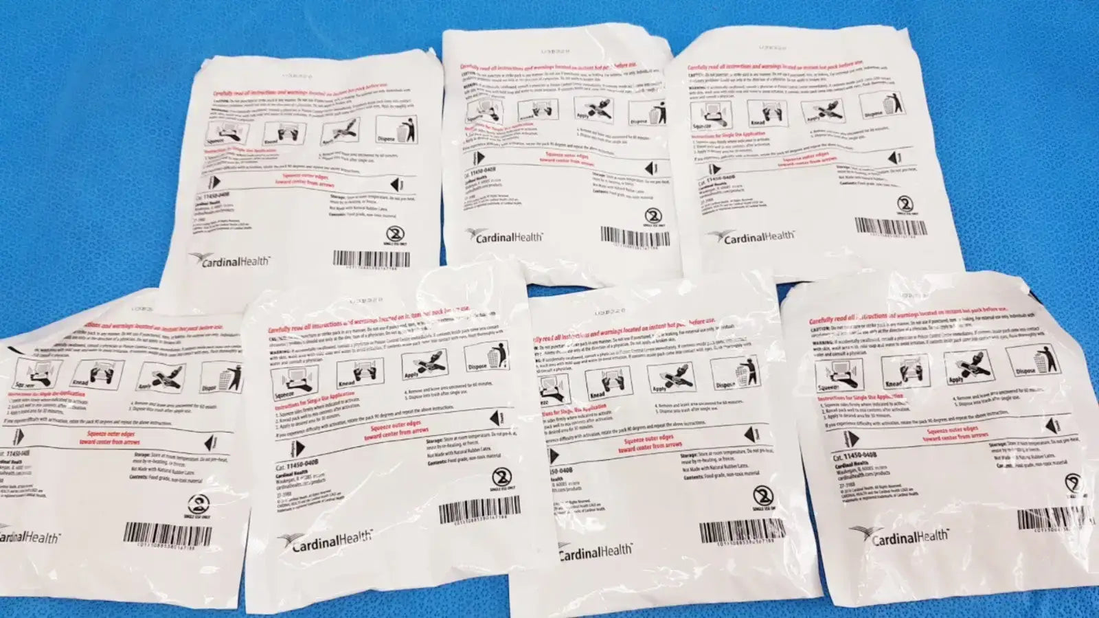 Cardinal Health Instant Hot Pack 6’’ x 9’’ – Lot of 07