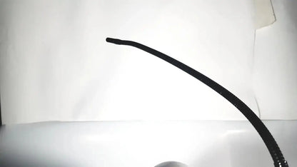 Black flexible textured cable of the zeiss stratus oct model 3000 patient module for direct cross-sectional imaging